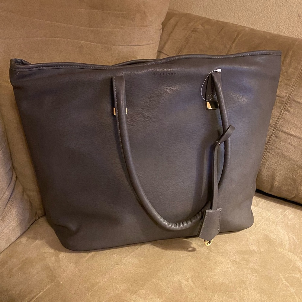 Platinum Avenue Laptop Tote Bag | Work Shoulder Bag | 15” Computer Case